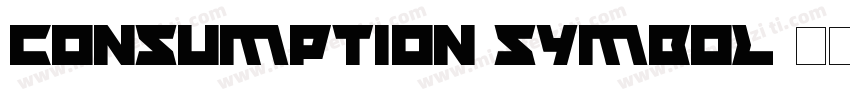 Consumption symbol字体转换